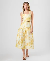 French Connection Women's Printed Cropped Top