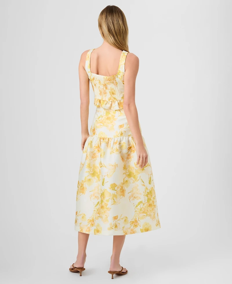 French Connection Women's Printed Midi Skirt