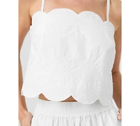 French Connection Women's Embroidered Strappy Top