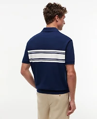 Tommy Hilfiger Men's Placed Breton Stripe Polo Shirt