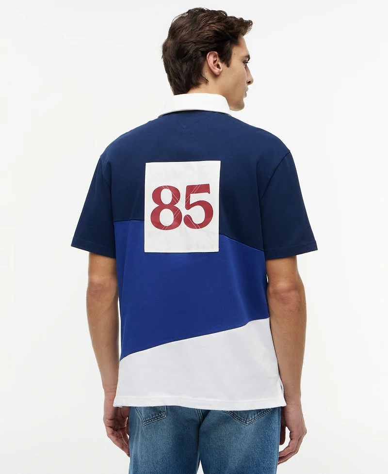 Tommy Hilfiger Men's Graphic Color-Block Polo Shirt