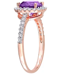 Macy's Citrine (2 ct. t.w.) & White Topaz (1 Ring 18k Gold Flash Plated Sterling Silver (Also Available Multi-Stones)