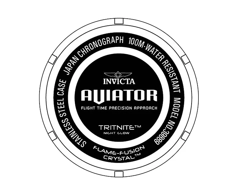 Invicta Men's Aviator Quartz Multifunction Dial Watch