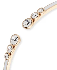 Givenchy Color Crystal & Inlay Open Bangle Bracelet