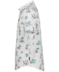 Quiksilver Boys' 8-20 Short-Sleeve Button-Down Shirt