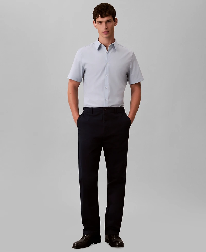 Calvin Klein Men's Solid Short-Sleeve Shirt