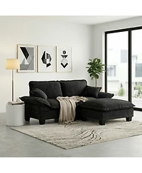 Streamdale Furniture Modular Sectional Sofa with Ottomans and Pillows