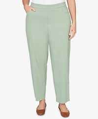 Alfred Dunner Plus Size St. Augustine Tailored Stretch Front Pocket Short Length Pants