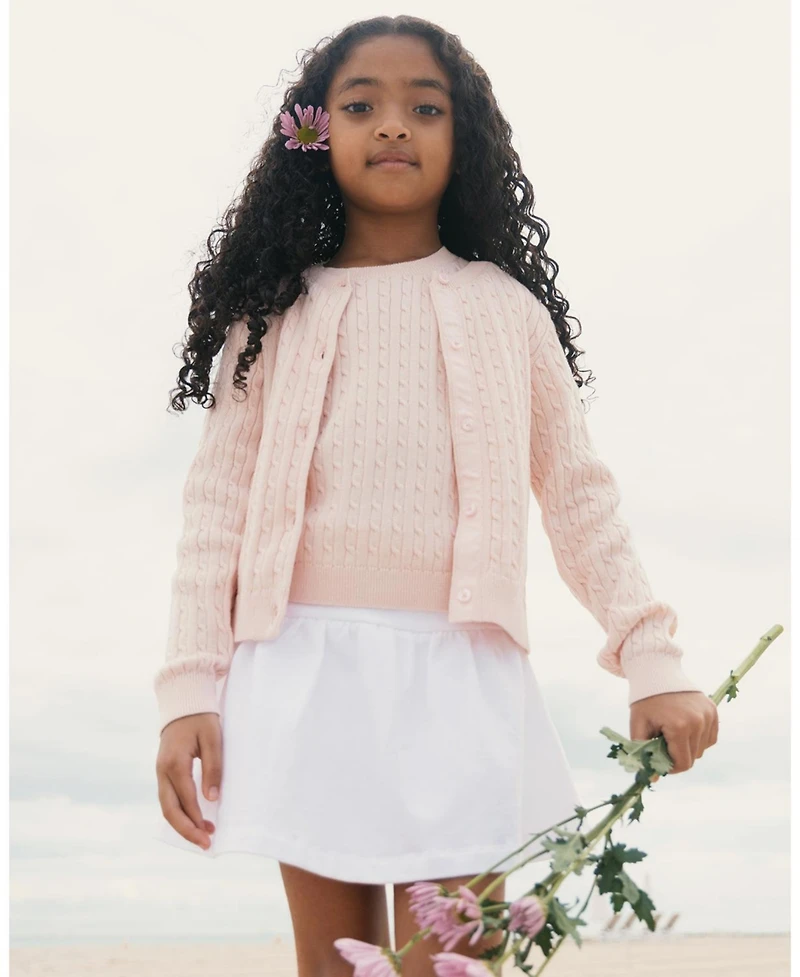 Hope and Henry Toddler Girls' Organic Eyelet Tank Short Set