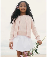 Hope and Henry Toddler Girls' Organic Eyelet Tank Short Set