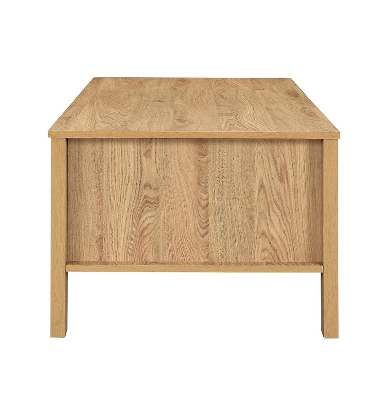 New Classic Furniture Thayer Wood Coffee Table with Two Drawers