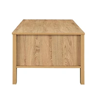 New Classic Furniture Thayer Wood Coffee Table with Two Drawers