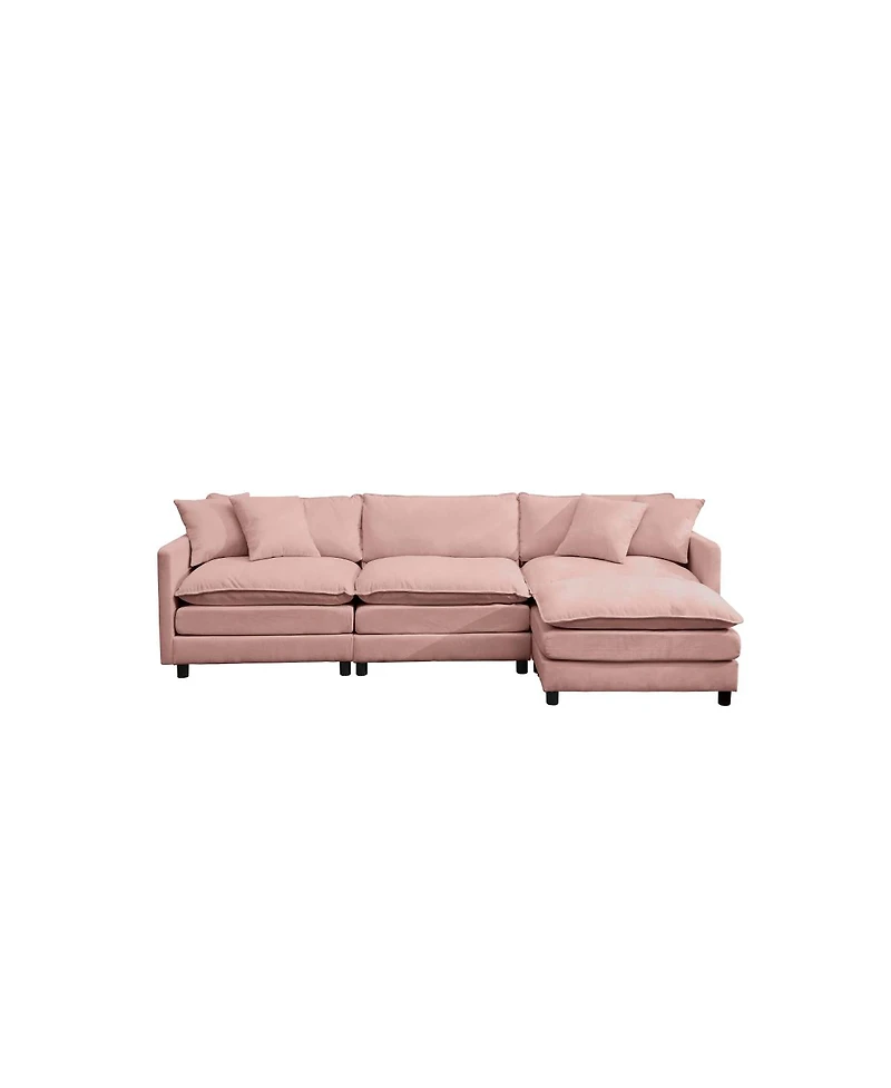 Streamdale Furniture L-Shaped Modular Chenille Sofa