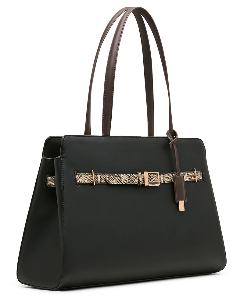 Anne Klein Extra-Large Belted Tote Handbag