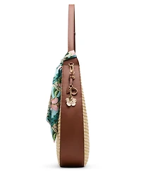 Anne Klein Large Straw Hobo Handbag