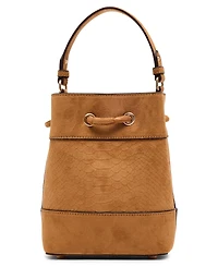 Anne Klein Textured Faux Suede Mini Bucket Handbag