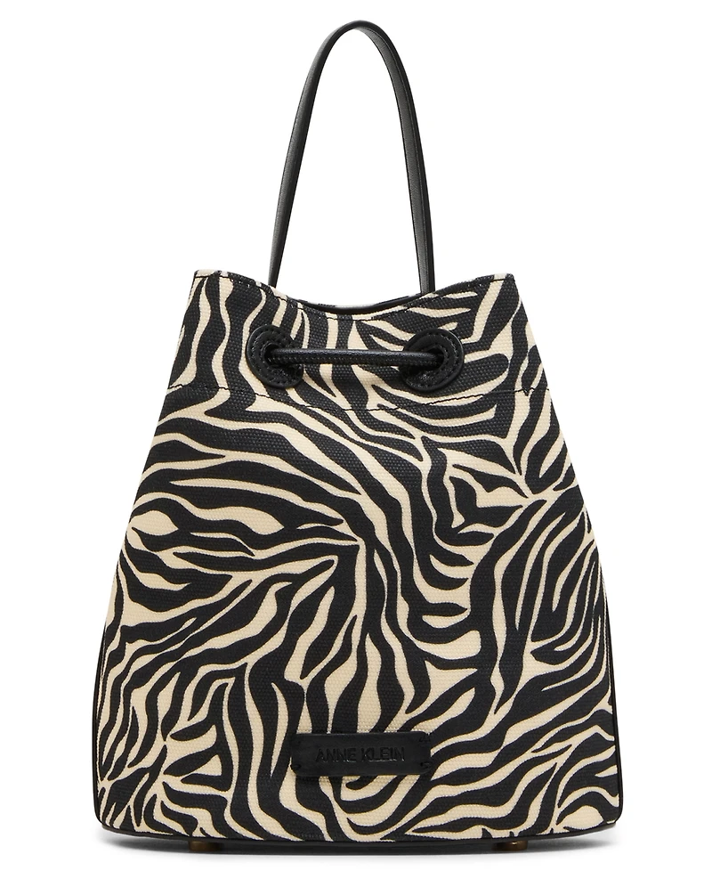 Anne Klein Mini Printed Bucket Handbag