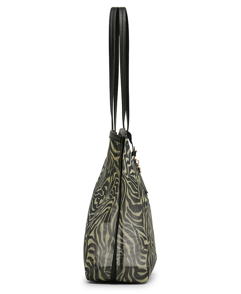 Anne Klein Medium Printed Mesh Tote Handbag