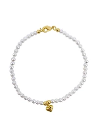 Adornia Pearl Gold 2-Piece Heart Set