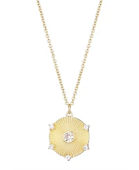 Adornia Cz Gold 2-Piece Pendant Necklace Set
