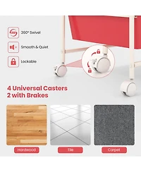 Gouun 9-Drawer Rolling Storage Cart with Metal Frame