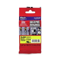 Brother P-Touch TZES631 0.47 in. x 26.2 ft. TZe Standard Adhesive Laminated Labeling Tape