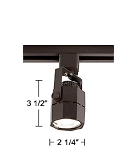 Pro Track 6.5 Watt Led Bronze Track Head For Juno Track System