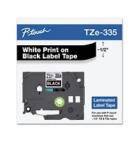Brother P-Touch TZE335 0.47 in. x 26.2 ft. TZe Standard Adhesive Laminated Labeling Tape