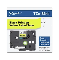 Brother P-Touch TZES641 0.7 in. x 26.2 ft. TZe Standard Adhesive Laminated Labeling Tape
