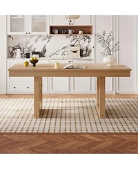 Streamdale Furniture 60 - 78 Inch Extendable Farmhouse Dining Table