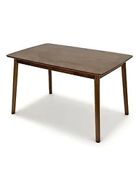 Streamdale Furniture 47 Inch Solid Wood Rectangular Mid-Century Dining Table