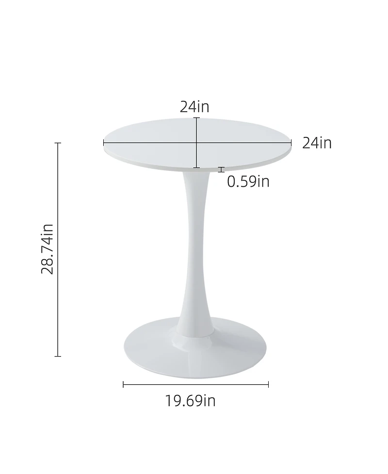 Streamdale Furniture Luxury Round Tulip Base Dining Table