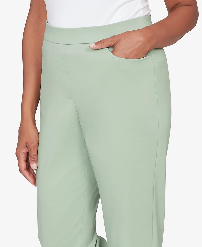 Alfred Dunner Women's St. Augustine Tailored Stretch Comfort Waistband Pants