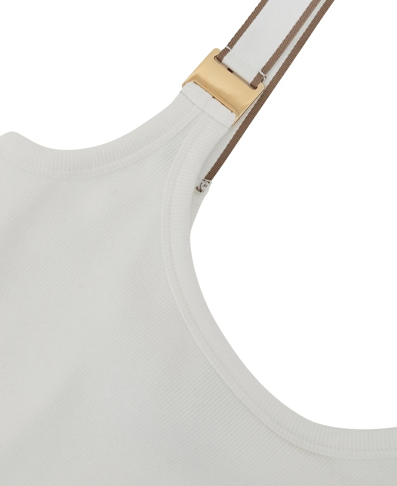 Reiss Women's Stretch-Cotton Hardware-Detail Vest