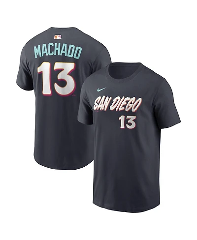 Nike Men's Manny Machado Black San Diego Padres 2026 City Connect Name & Number T-Shirt
