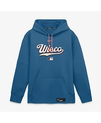 Nike Men's Blue Milwaukee Brewers 2026 City Connect Authentic Collection Therma-fit Hoodie