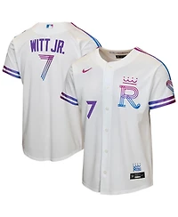Nike Big Boys and Girls Bobby Witt Jr. White Kansas City Royals 2026 Connect Stadium Jersey