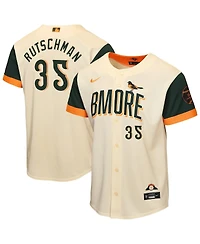 Nike Big Boys and Girls Adley Rutschman Cream Baltimore Orioles 2026 City Connect Stadium Jersey
