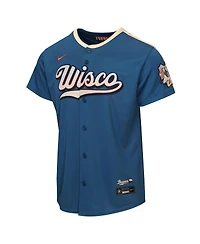 Nike Big Boys and Girls Blue Milwaukee Brewers 2026 City Connect Stadium Jersey