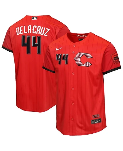 Nike Big Boys and Girls Elly De La Cruz Red Cincinnati Reds 2026 City Connect Stadium Jersey