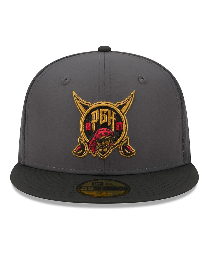 New Era Men's Gold/Black Pittsburgh Pirates 2026 City Connect Batting Practice 59FIFTY Fitted Hat