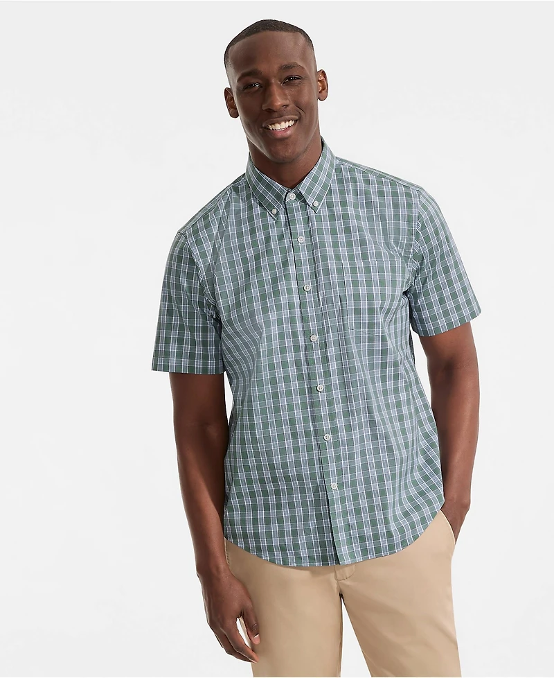 Lands' End Big & Tall Short Sleeve Travel Kit Shirt