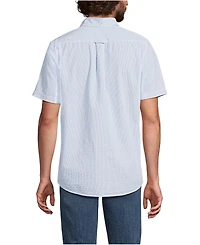 Lands' End Big & Tall Short Sleeve Seersucker Shirt