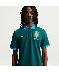 Nike Men's Green Brazil National Team Dri-fit Polo Shirt