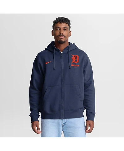 Nike Men's Navy Detroit Tigers Primetime Lockup Full-Zip Hoodie