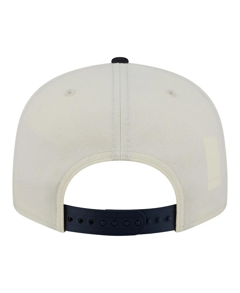 New Era Men's Cream/Navy Detroit Tigers Localized 9FIFTY Snapback Hat