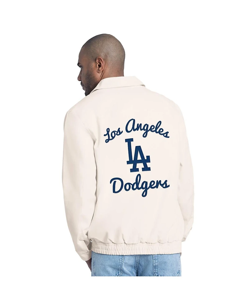 Starter Men's White Los Angeles Dodgers Franchise Lightweight Full-Zip Jacket