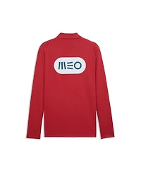 Puma Men's Red Portugal National Team Pre-Match Sponsor Patch Quarter-Zip Pullover Jacket