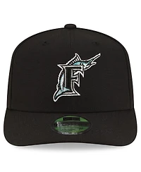 New Era Men's Black Florida Marlins Player Replica 9SEVENTY Adjustable Hat