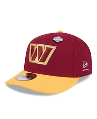 New Era Men's Burgundy/Gold Washington Commanders 2026 Nfl Draft On Stage Pre-Curved 9FIFTY Snapback Hat